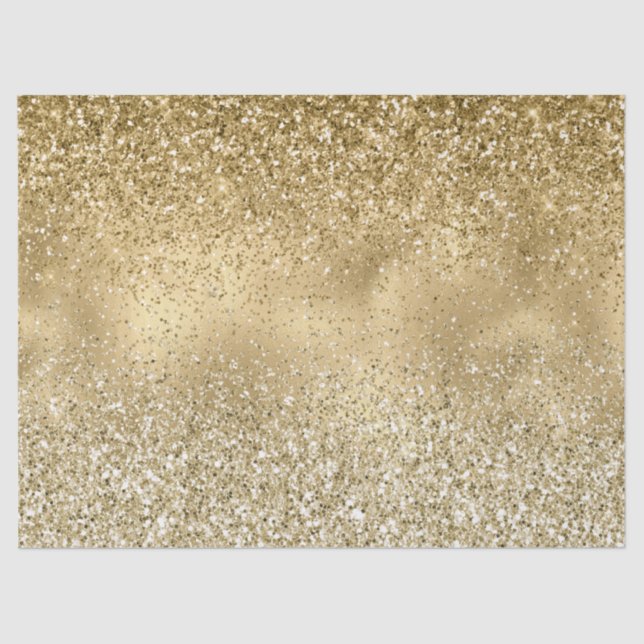 Papel De Seda Purpurina Glam Gold Glitzy Sparkle      (Anverso)