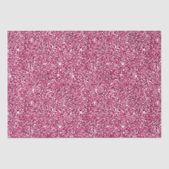Papel De Seda Purpurina Glitz rosa (Anverso)
