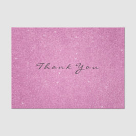 Papel De Seda Purpurina Gracias Fuchsia Rosa Favor Blanco