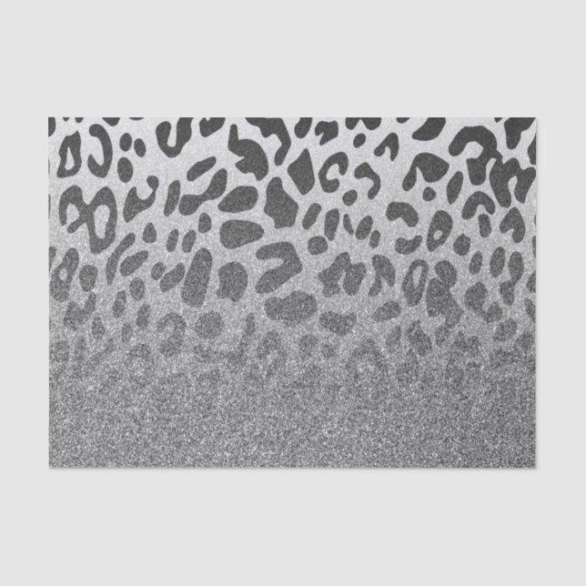 Papel De Seda Purpurina Leopard Print (Anverso)