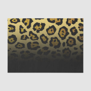Papel De Seda Purpurina Leopard Print