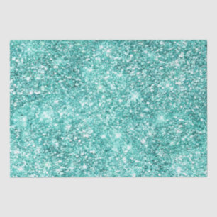 Papel De Seda Purpurina Mint Green Glitz