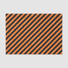 Papel De Seda Purpurina NEGRO Y NARANJA MIRA HALLOWEEN