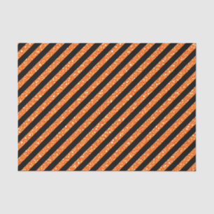 Papel De Seda Purpurina NEGRO Y NARANJA MIRA HALLOWEEN