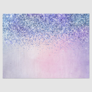 Papel De Seda Purpurina Ombre Azul Púrpura