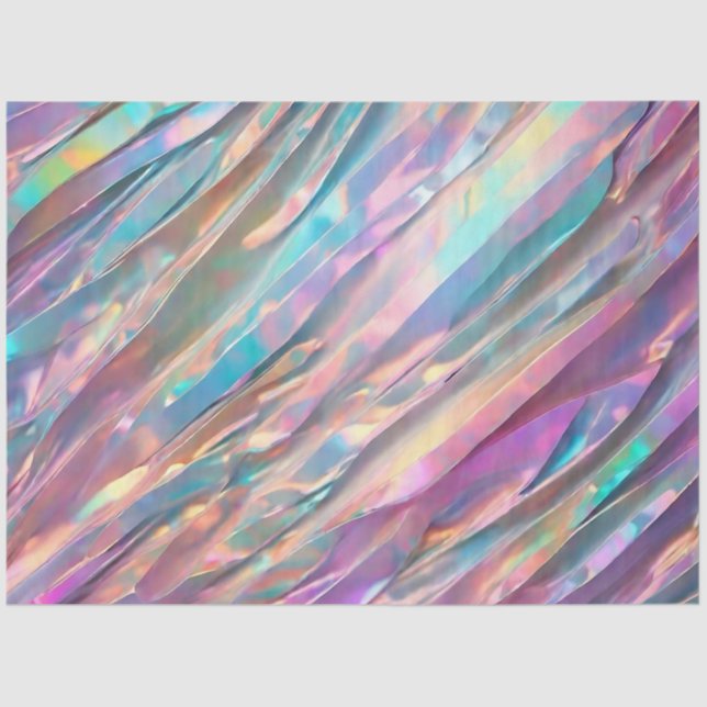 Papel De Seda Purpurina Opal Holographic Trendy Collection Busin (Anverso)
