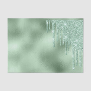 Papel De Seda Purpurina Rasca Rasgos Mint Relieve metalizado ver