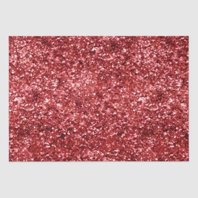 Papel De Seda Purpurina Red Sparkle (Anverso)