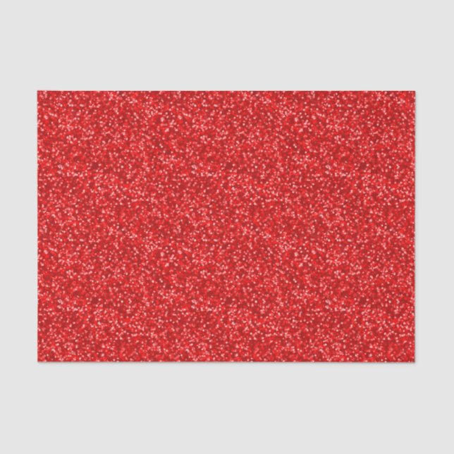 Papel De Seda Purpurina rojo chispeante (Anverso)