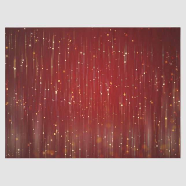 Papel De Seda Purpurina rojo y oro (Anverso)