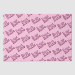 Papel De Seda Purpurina Rosa Boss Babe