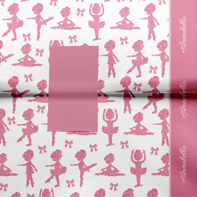 Papel De Seda Purpurina Rosa Chica Ballerina Pattern Fiesta de c (Subido por el creador)