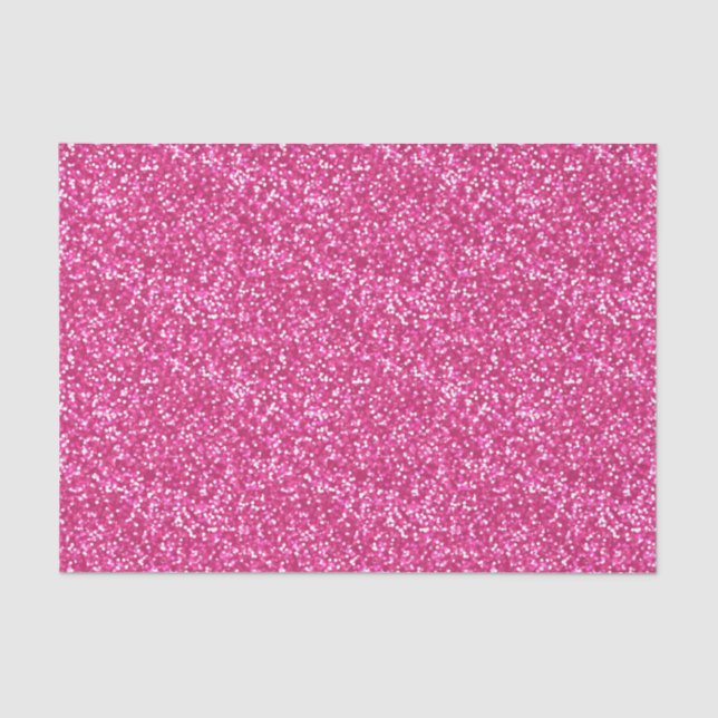 Papel De Seda Purpurina rosado chispeante (Anverso)