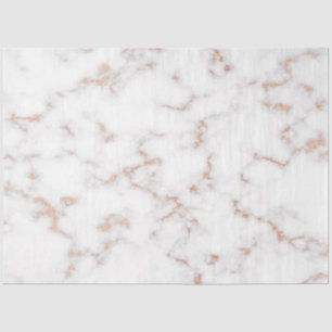 Papel De Seda Purpurina Rubor Marble blanco rosado moderno