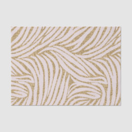 Papel De Seda Purpurina Rubor Pink Gold Cumpleaños Zebra