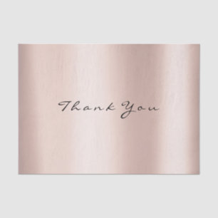 Papel De Seda Purpurina Rubor Rosa Gold Gracias Evento