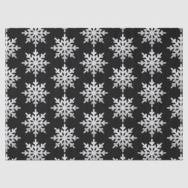 Papel De Seda Purpurina Silver Snowflake