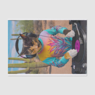 Papel De Seda Purr Mix-a-Lot, Dj Kitty pone Tunes Realista