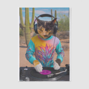 Papel De Seda Purr Mix-a-Lot, Dj Kitty Toca Música Realista