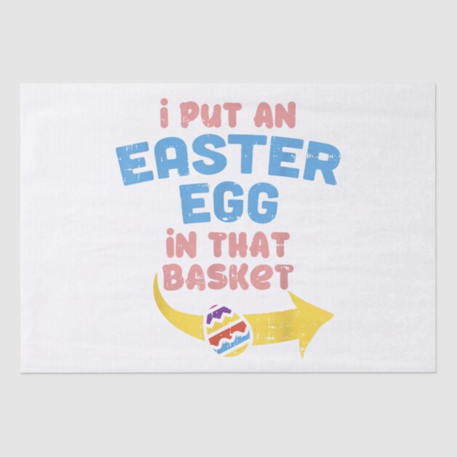 Papel De Seda Puse Huevo De Pascua En El Divertido Anuncio De Em (Anverso)