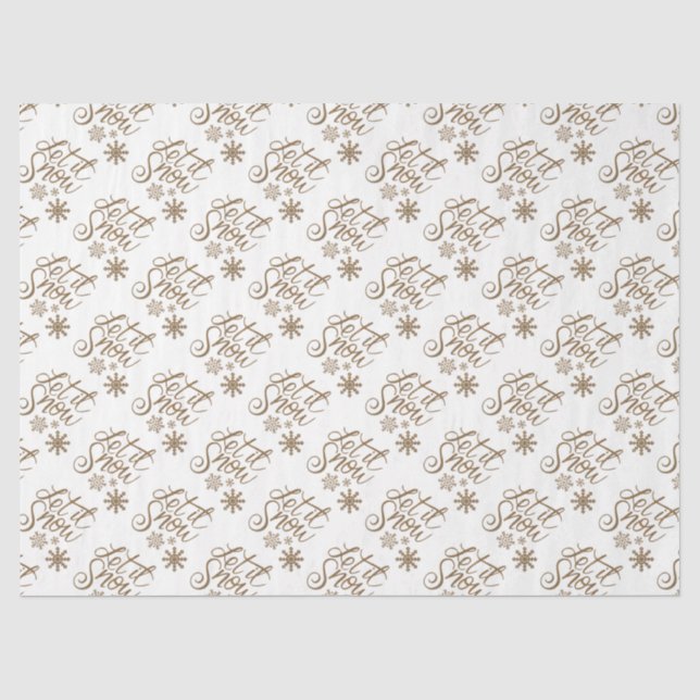 Papel De Seda Que nieve (Anverso)