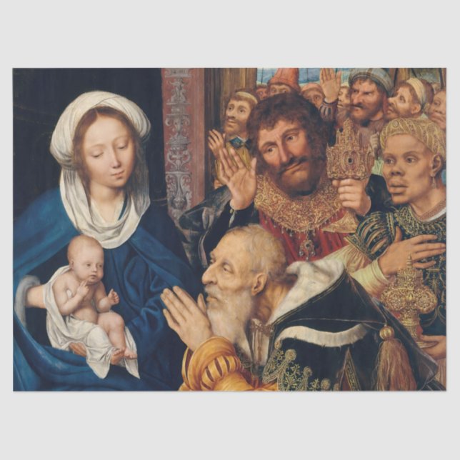 Papel De Seda Quentin Matsys - La Adoración del Magi (Anverso)