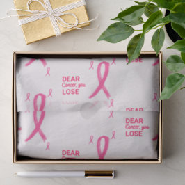 Papel De Seda Querido Cáncer, Pierdes | Regalo de Paquetes de Cu
