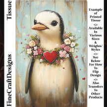 Quirky Pingüino, Floral Heart Garland CH7 Desenlac