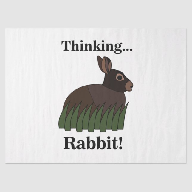 Papel De Seda Rabbit Animal Bunny (Anverso)