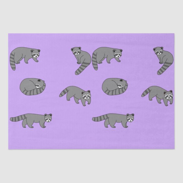 Papel De Seda Raccoons (Anverso)