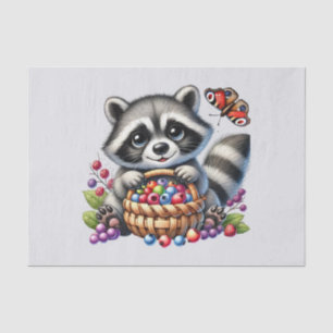 Papel De Seda Raccote de animales de bosque