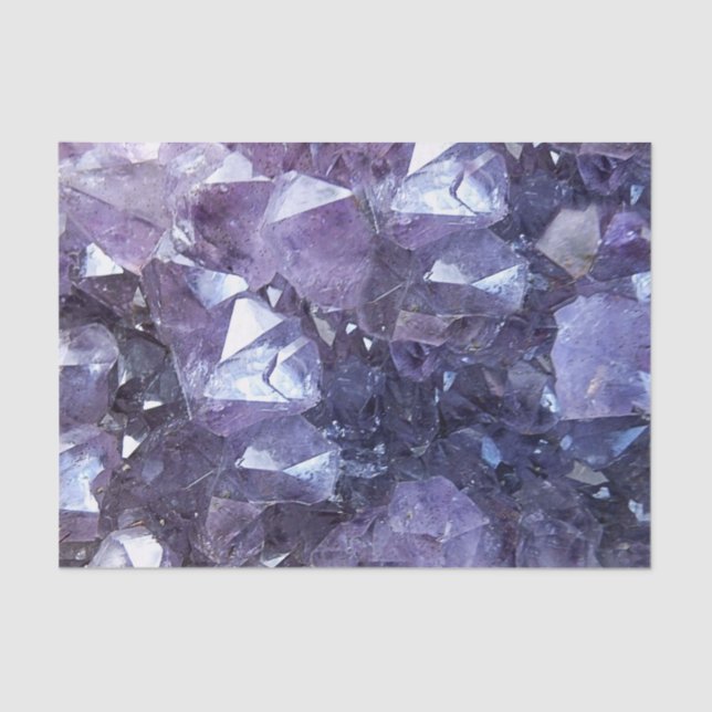 Papel De Seda Racimo cristalino Amethyst (Anverso)