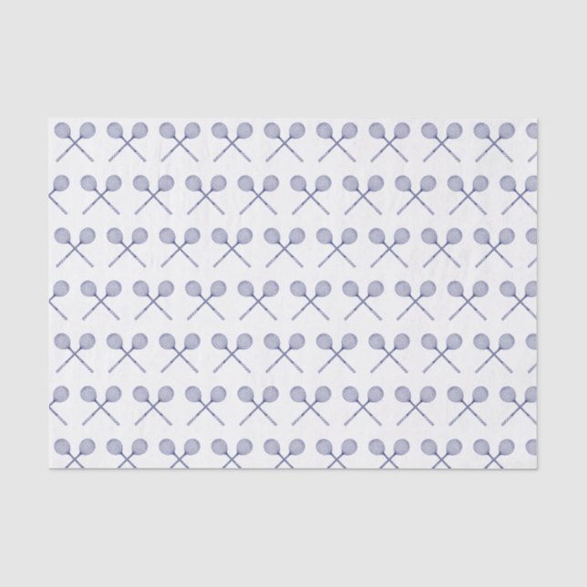 Papel De Seda Racquetas de squash cruzadas azules (Anverso)