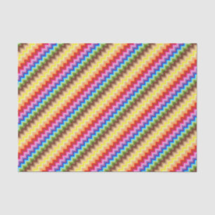 Papel De Seda Rainbow Zig Zag