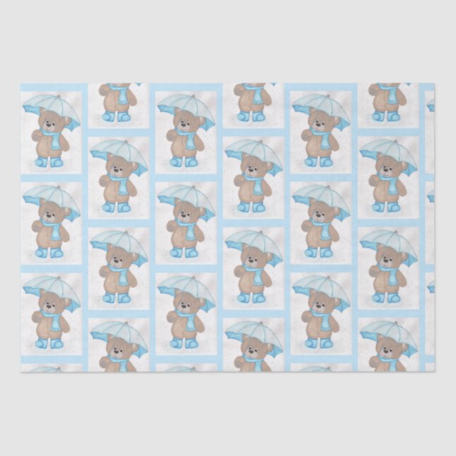 Papel De Seda Rainy Daze Teddy Bear (Anverso)