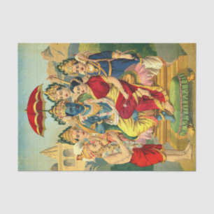 Papel De Seda Ram Panchayatan de Raja Ravi Varma
