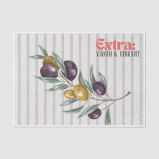 Papel De Seda Rama de olivo mediterránea vibrante extra virgen