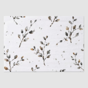 Papel De Seda Ramas delicadas de eucalipto diseño botánico