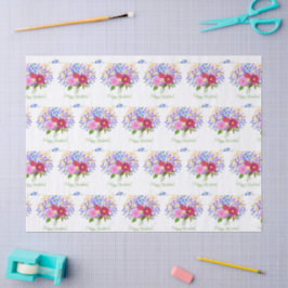 Papel De Seda Ramo de flores