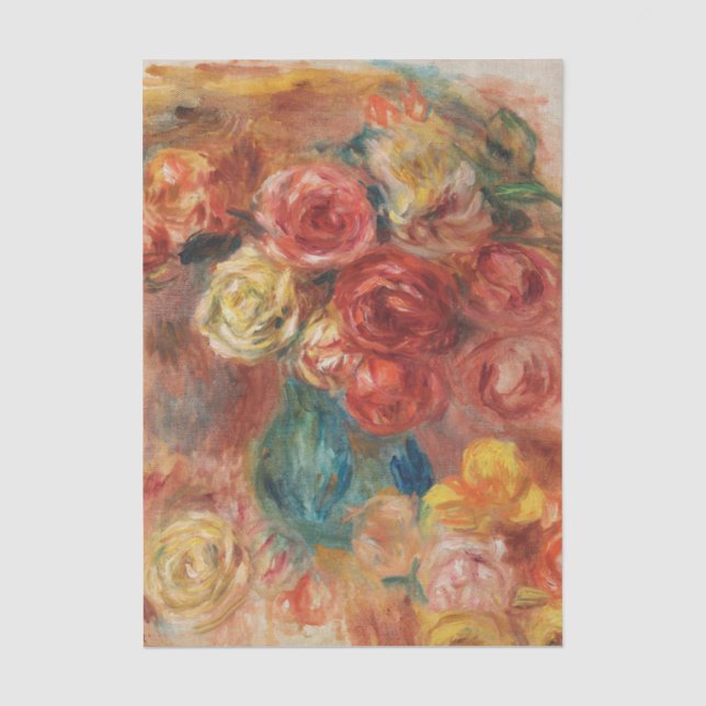 Papel De Seda Ramo de flores de Renoir (Anverso)