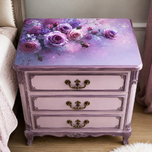 Papel De Seda Ramo de Rosa Galaxia Lavanda Decoupage