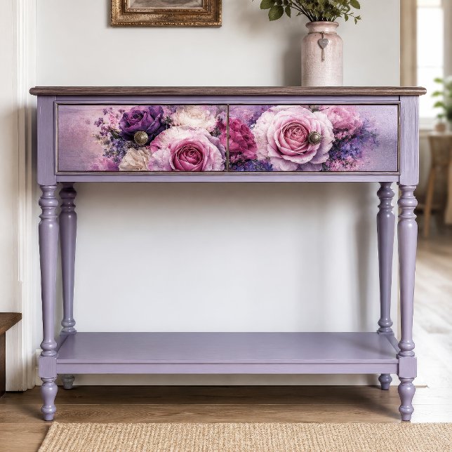Papel De Seda Ramo de Rosa Lavanda Rubor Decoupage (Subido por el creador)