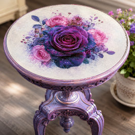Papel De Seda Ramo de Rosa Violeta Cósmica Decoupage