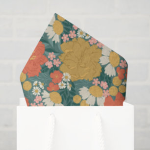 Papel De Seda Ramo Floral