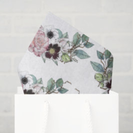 Papel De Seda Ramo Floral