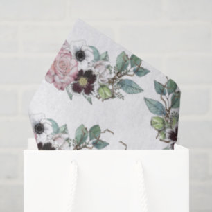 Papel De Seda Ramo Floral