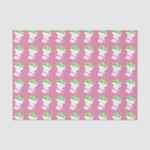 Papel De Seda Ramos de flores rosadas lindos patrón