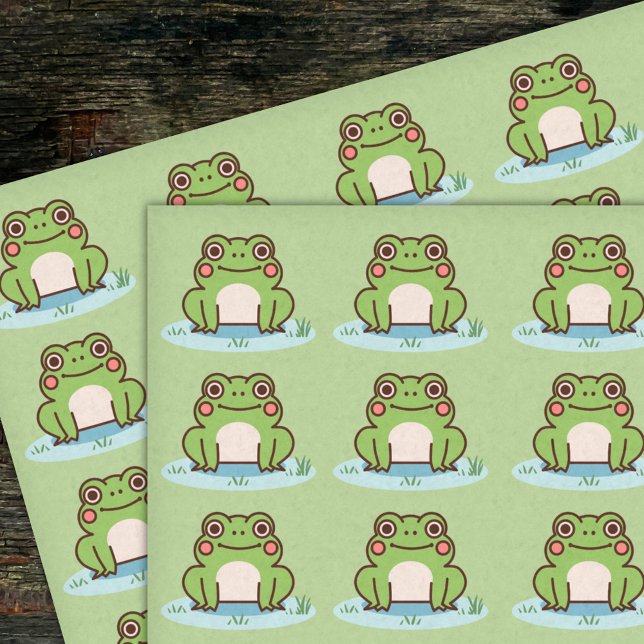 Papel De Seda Rana Cute (Cute Frog Tissue Paper)