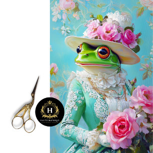 Papel De Seda Rana del Día de las Madres con Sombrero Floral Dec