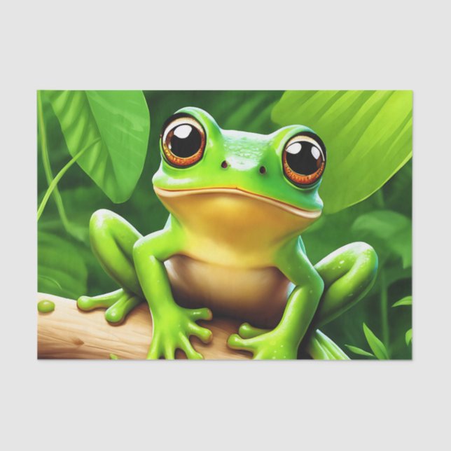 Papel De Seda Rana en la rama Arte de la Naturaleza (Anverso)